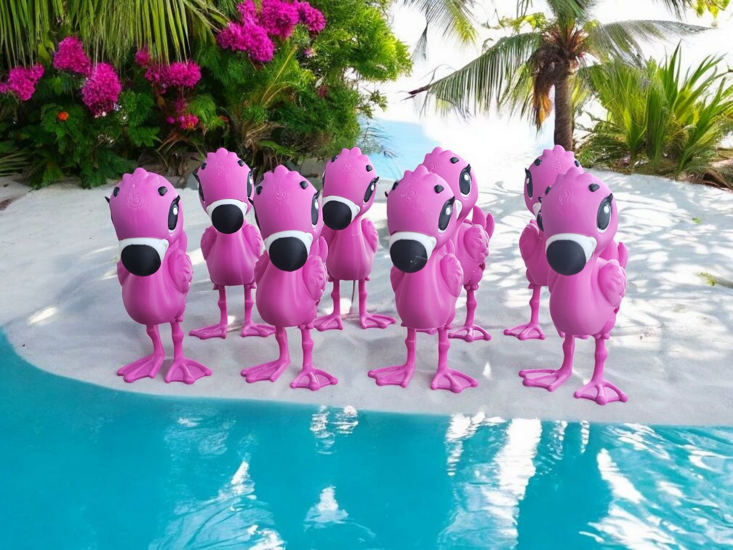 3D Flamingo