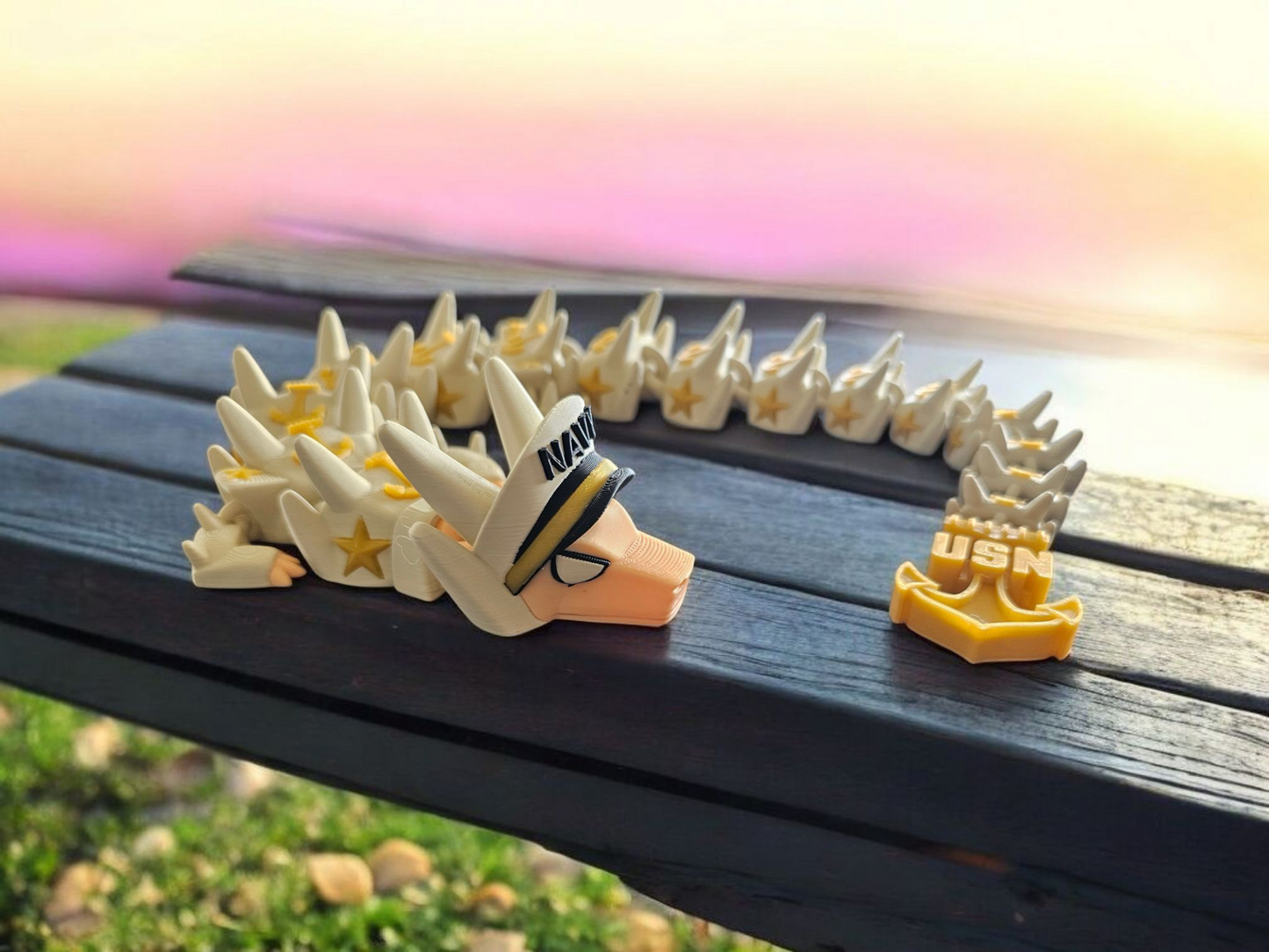 3D Military branch dragons