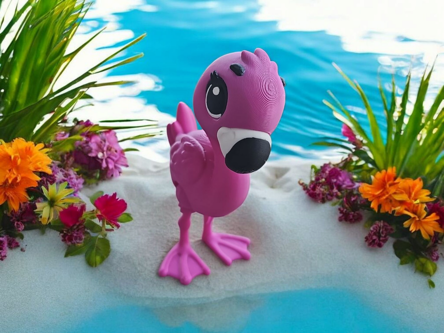 3D Flamingo