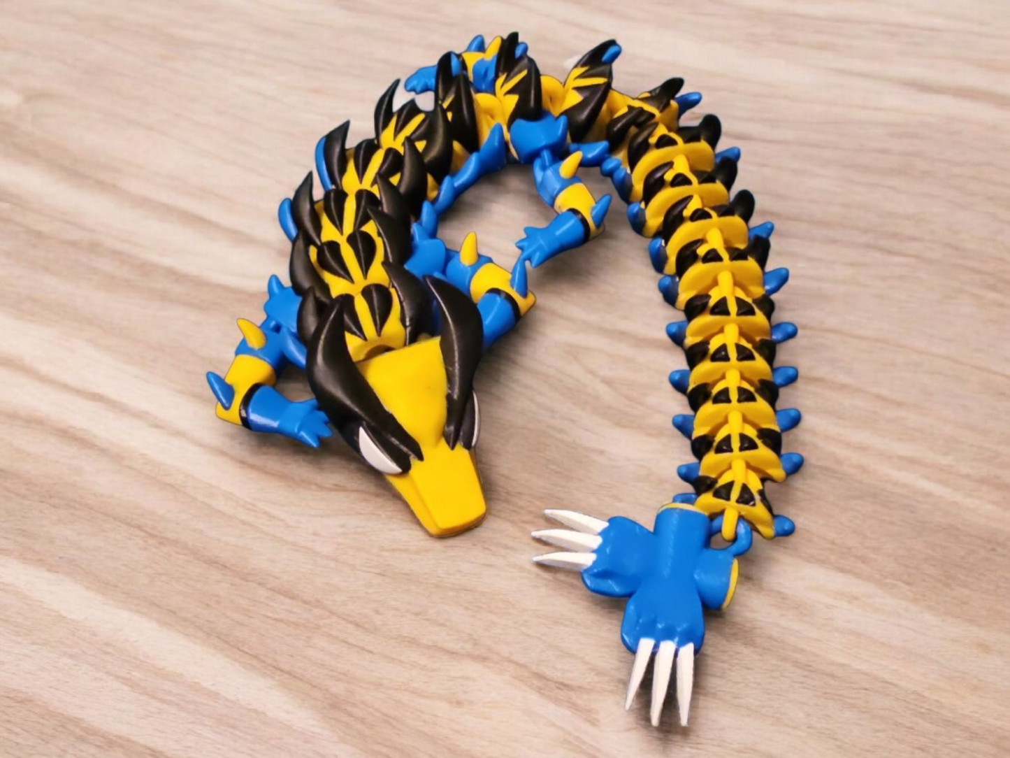 3D printed superhero dragons
