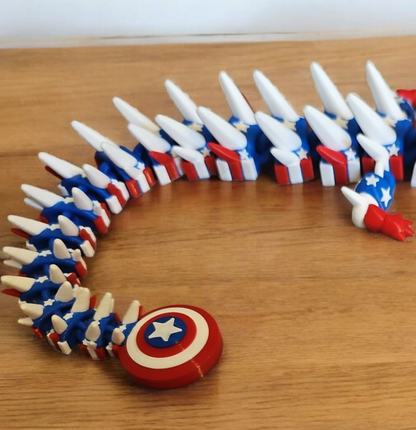 3D printed superhero dragons